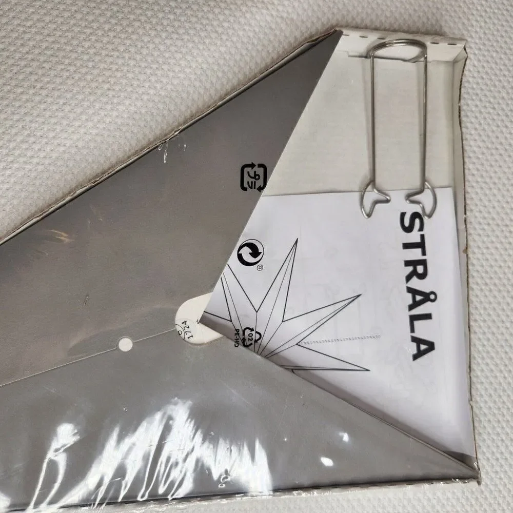 IKEA Strala Silver Star Decorative 21777 30 in 78 cm 203.663.43 New Sealed